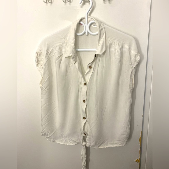 White button down blouse - Picture 1 of 3